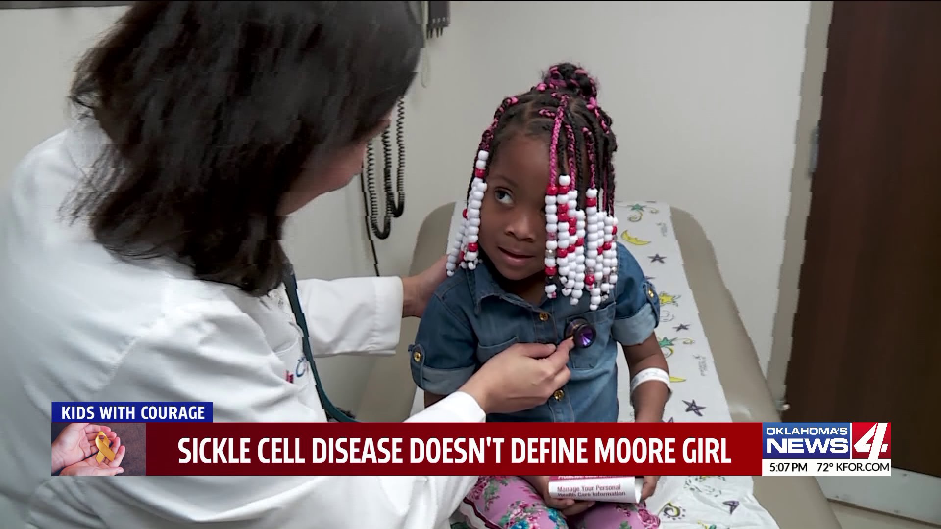 Moore girl gets sickle cell check up at Jimmy Everest Cancer Center