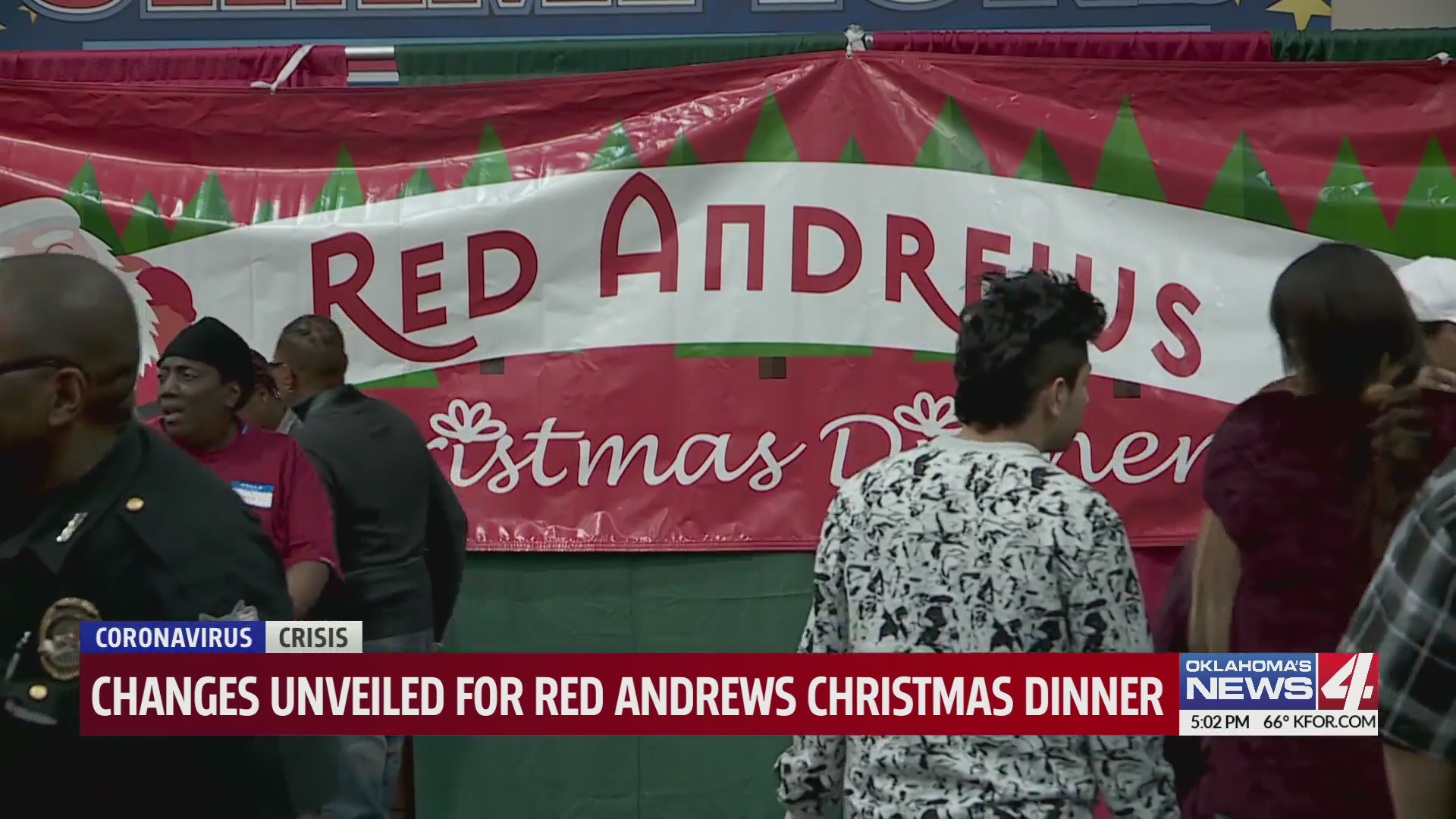 Red Andrews Christmas dinner
