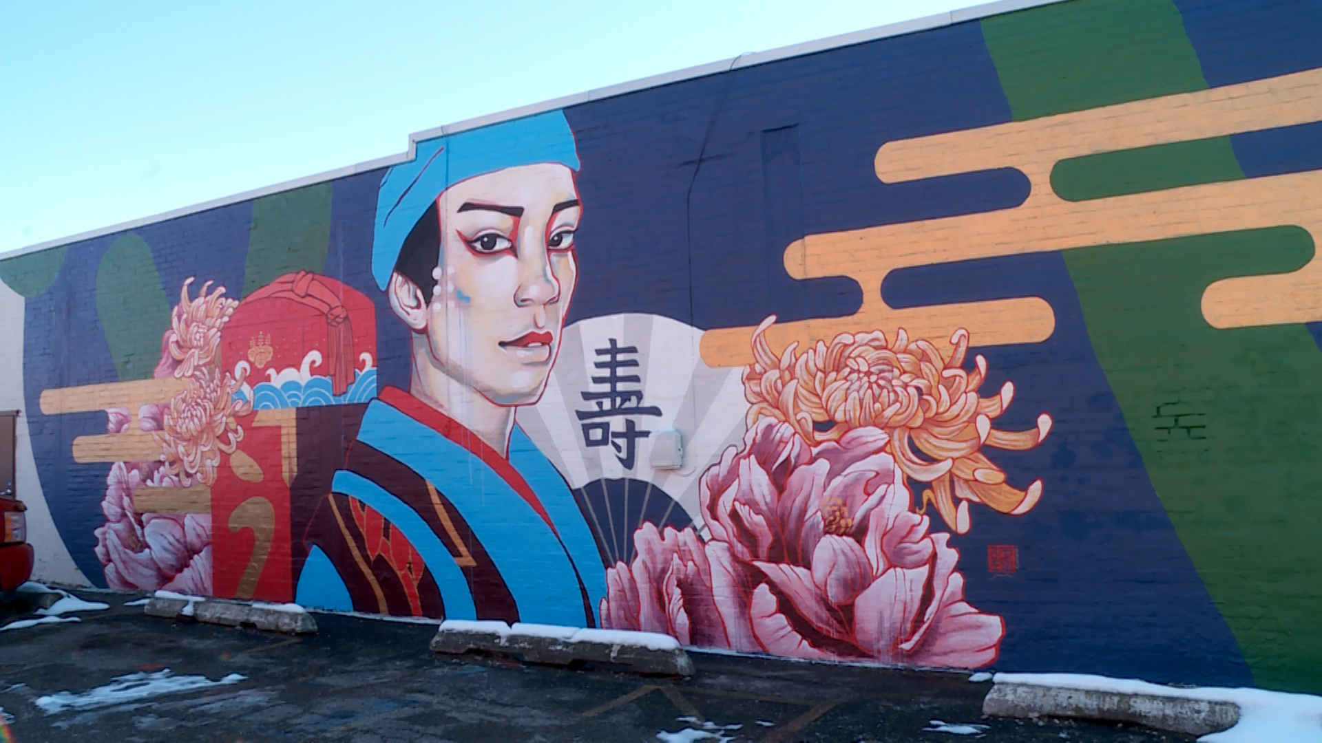 "The Medicine Peddler" mural by Juuri