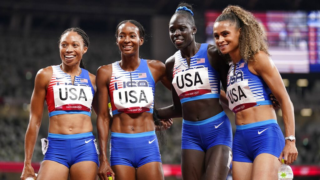 image of USA women's track