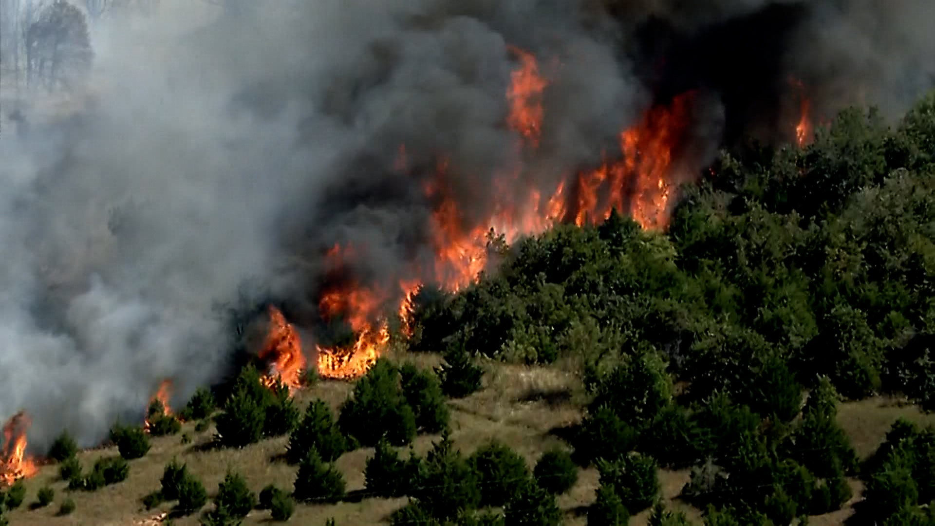 grassfire in northern logan county