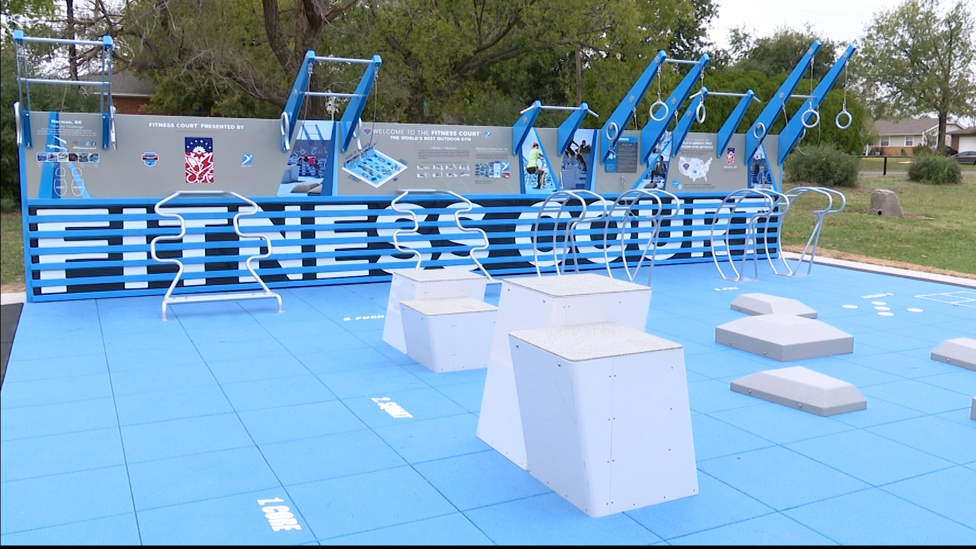 Fitness Court at Francis Cate Park in Norman