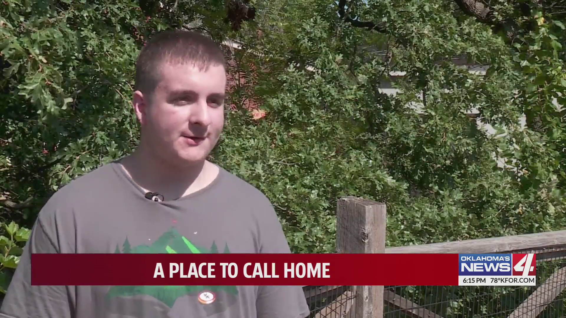 Zach being interviewed for A Place To Call Home