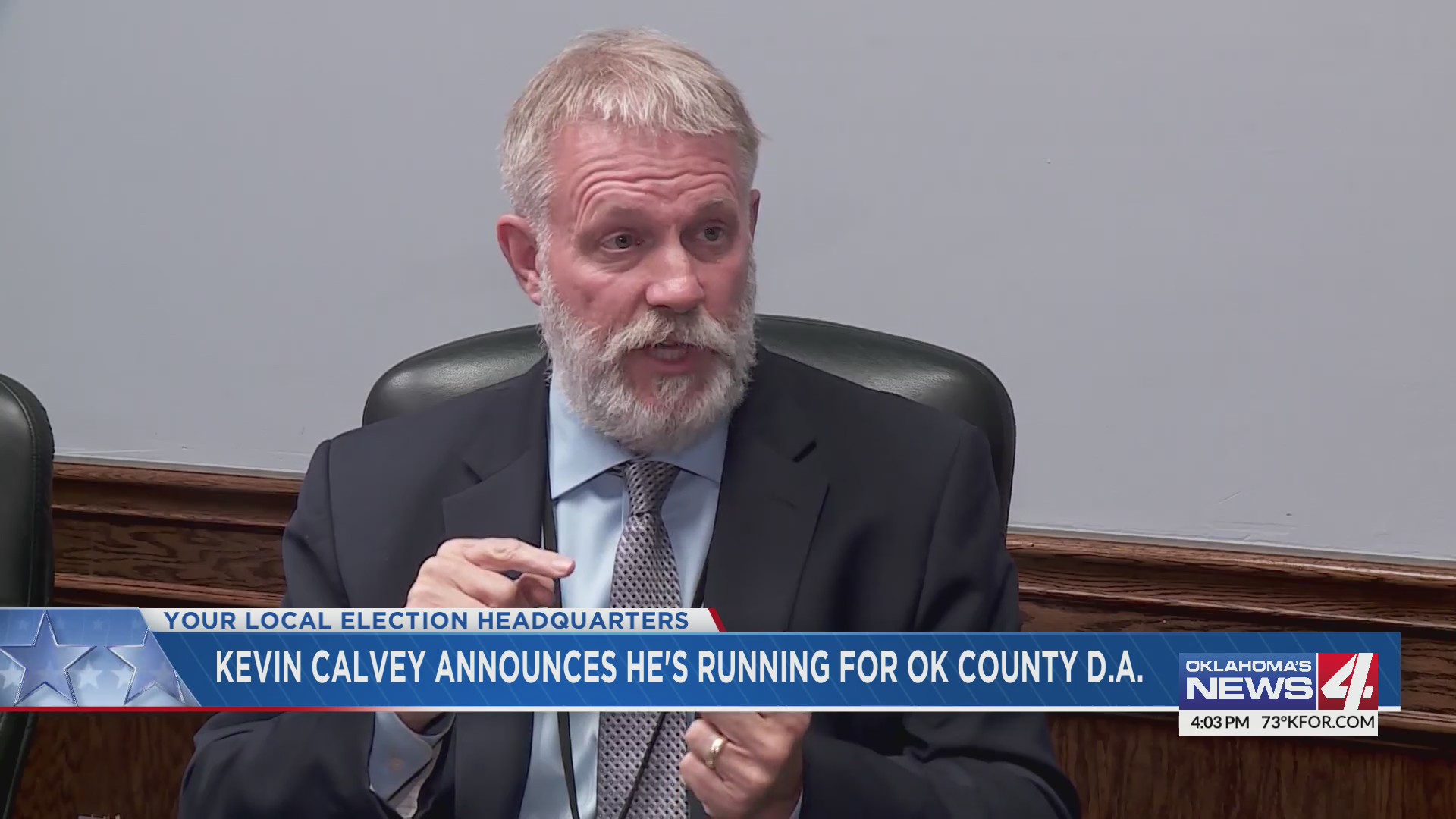 Oklahoma County District 3 Commissioner Kevin Calvey