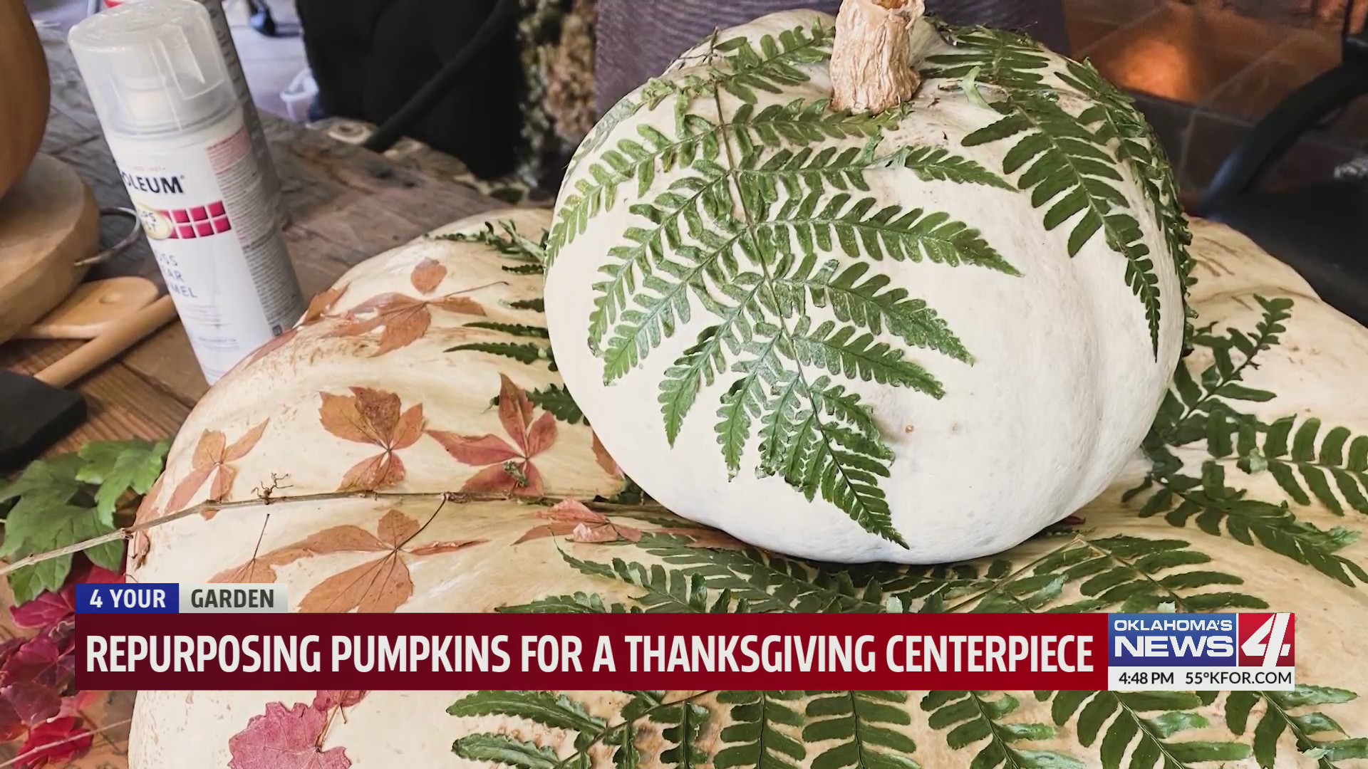 Linda Vater centerpiece pumpkins