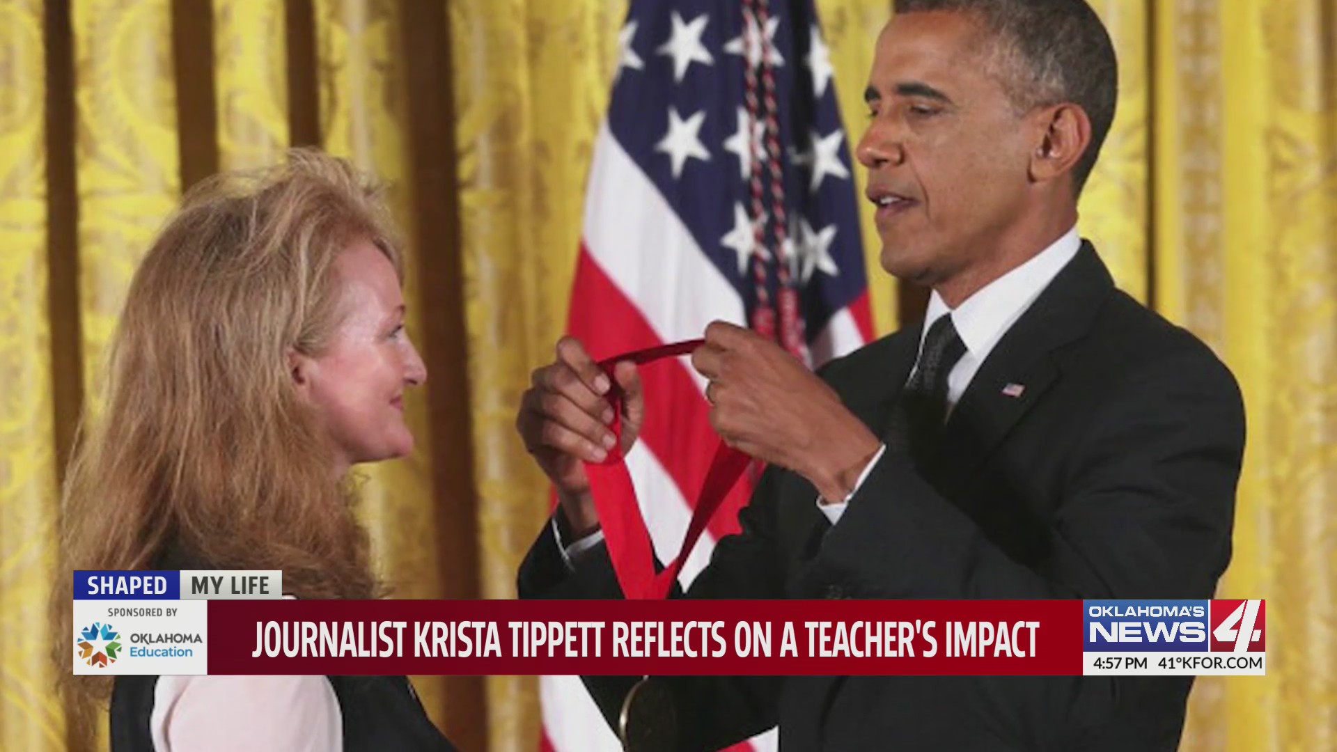 Krista Tippett receives medal of freedom from President Barack Obama