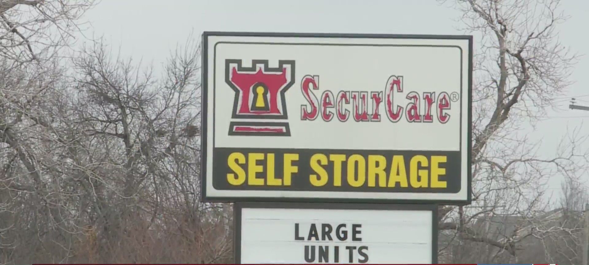 SecureCare Self Storage sign