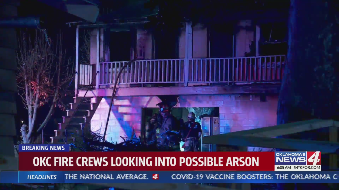 Possible arson in southwest OKC