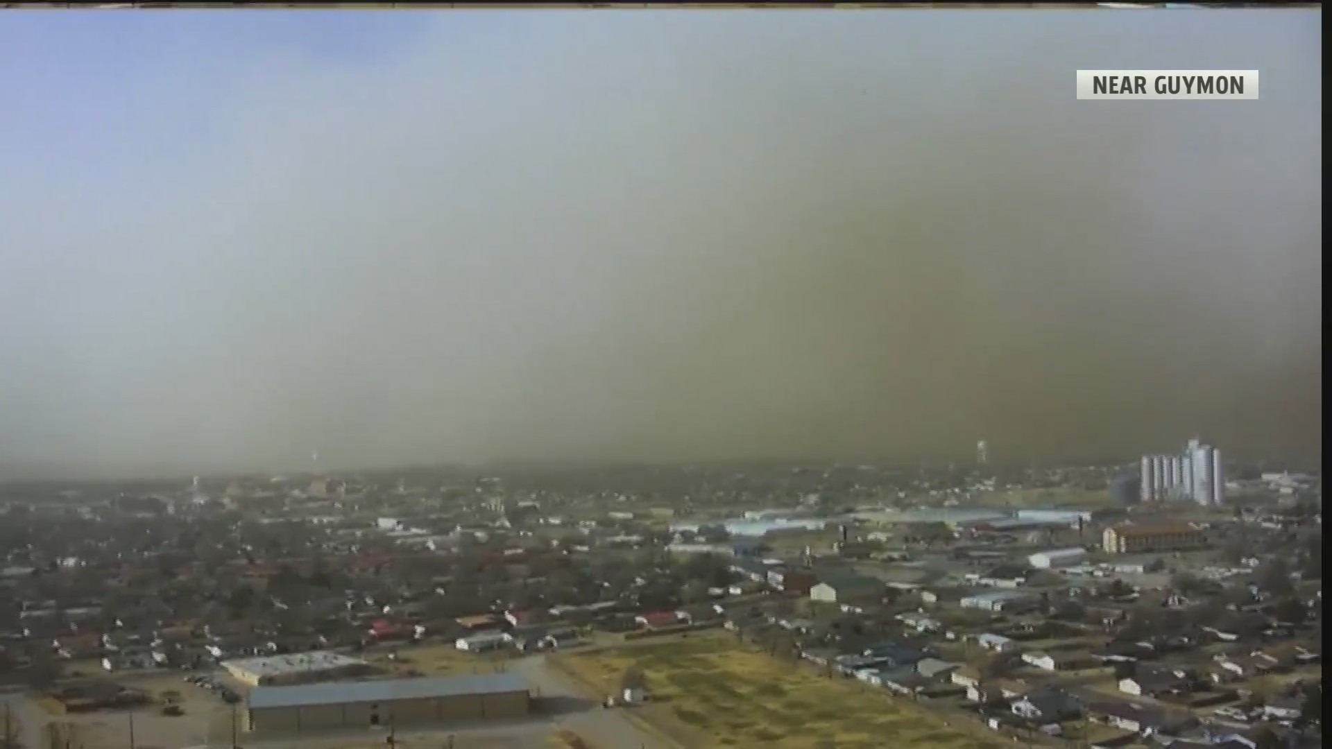 image of wildfire near guymon